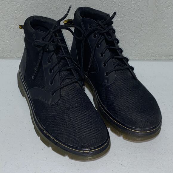Dr. Doc Martens Men's Size 13 M Bonny Black Lace Up Boots Canvas Air Wair *READ* - Picture 1 of 12